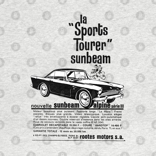 SUNBEAM ALPINE - advert by Throwback Motors